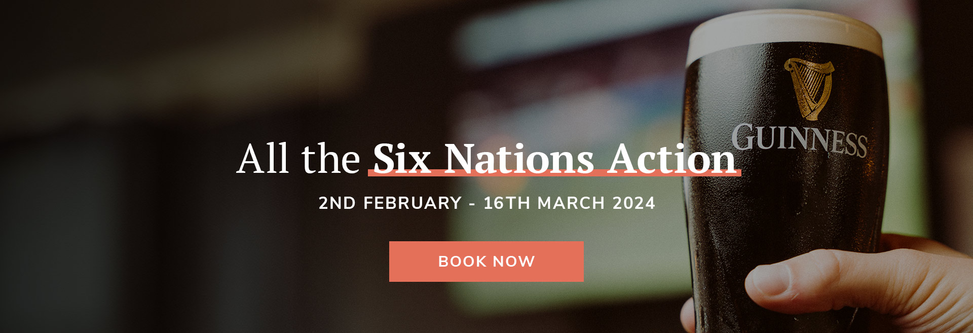 Rugby Six Nations 2024 at The Crown & Two Chairmen