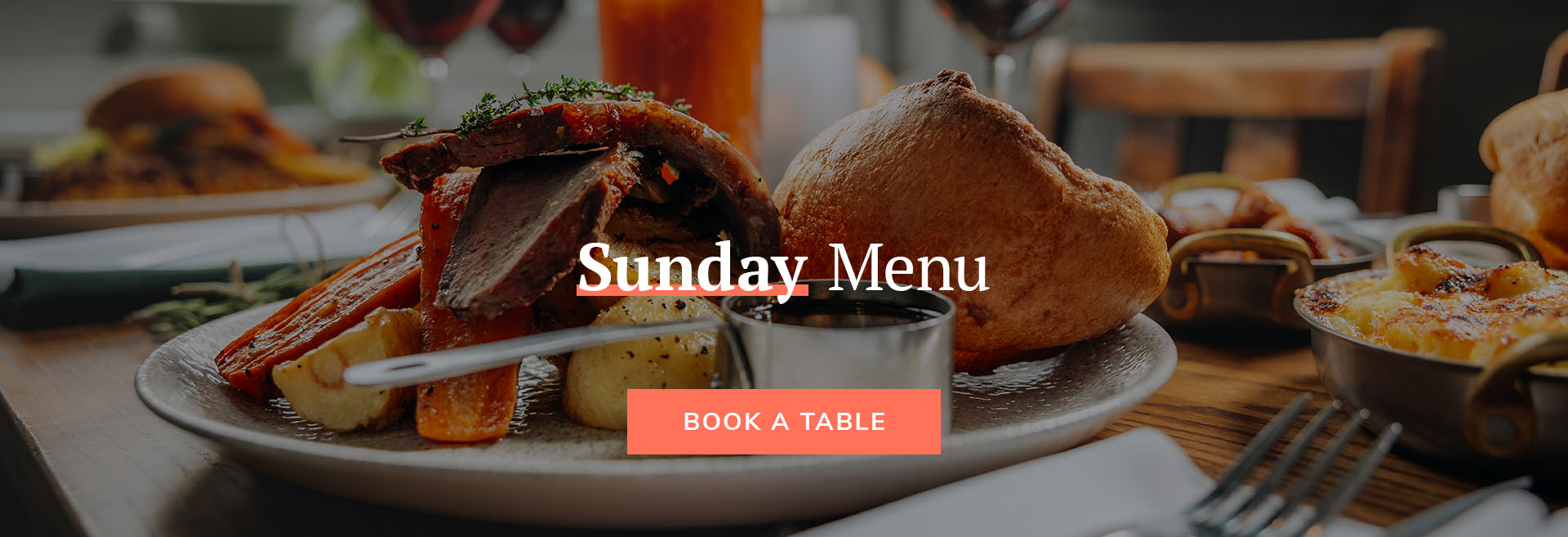Sunday Menu at The Crown & Two Chairmen