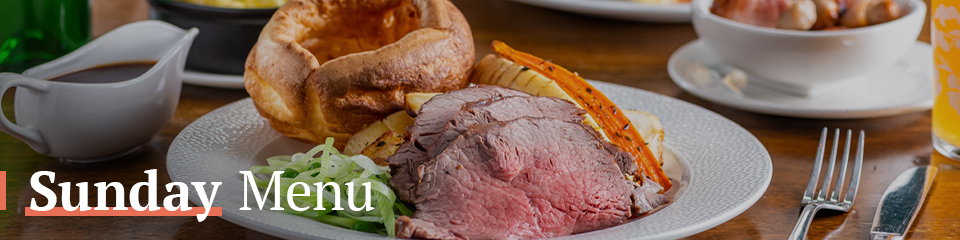 Sunday Menu at The Crown & Two Chairmen